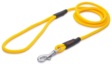 klassische Hundeleine - S - 175cm - gelb